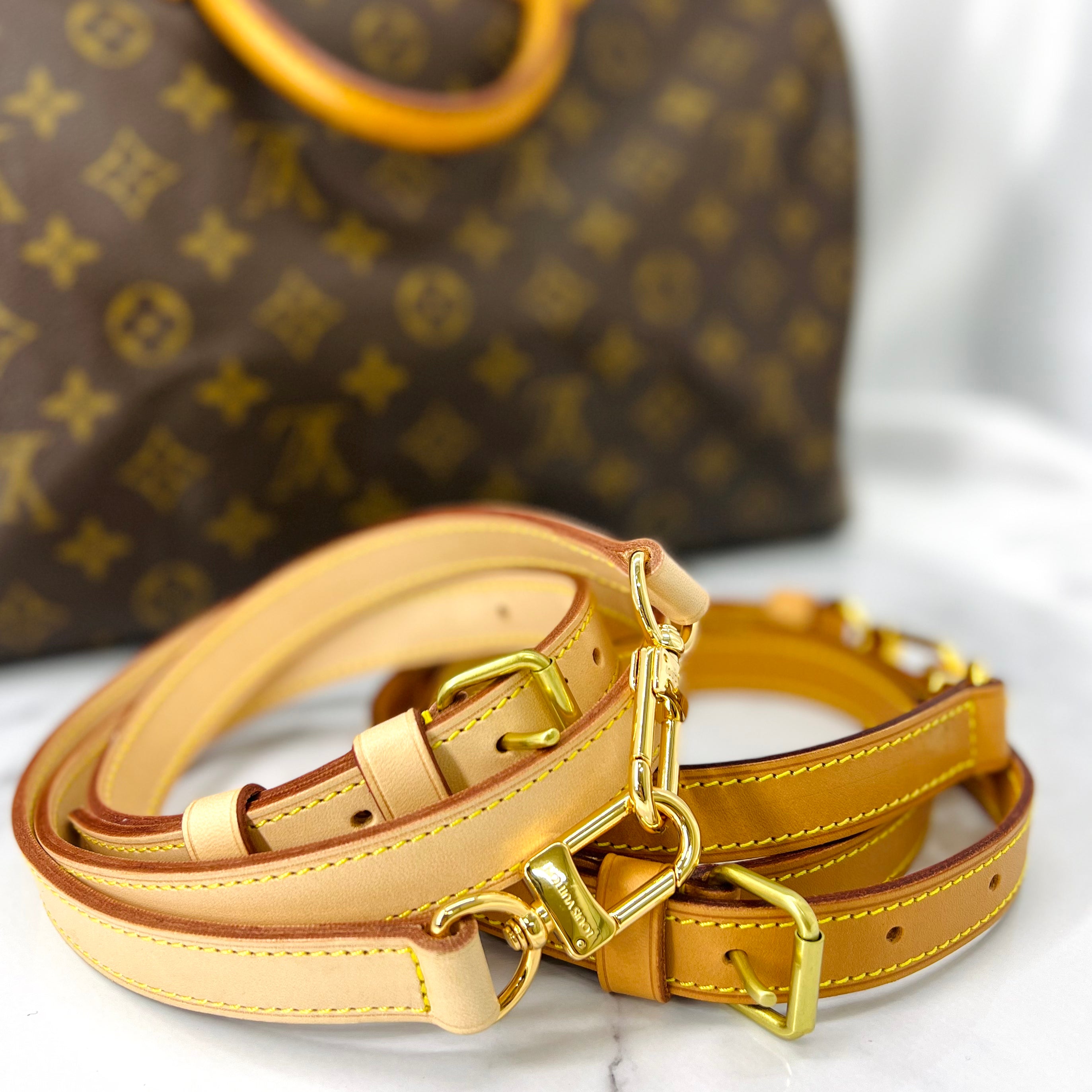 Light Honey Crossbody Vachetta Leather Strap Replacement For Louis Vuitton  120cm