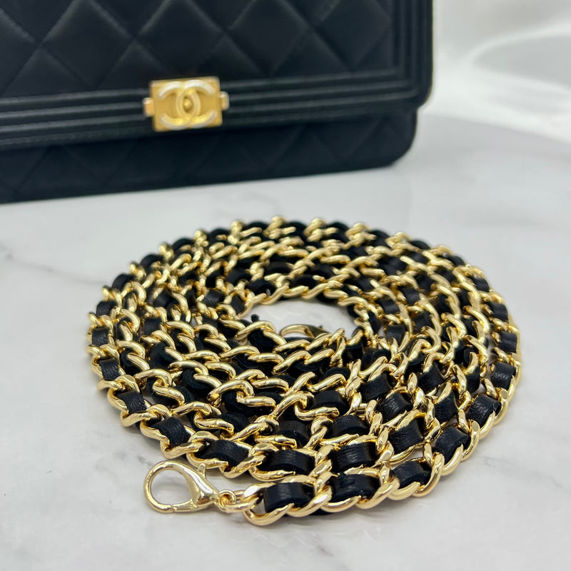 High Quality Interwoven Leather Chain Strap- WOC Size